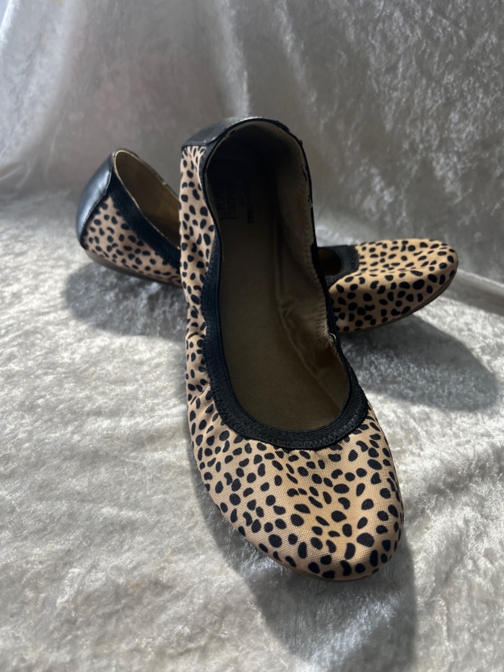croft & barrow Leopard Print Ballet Flats with Black Trim